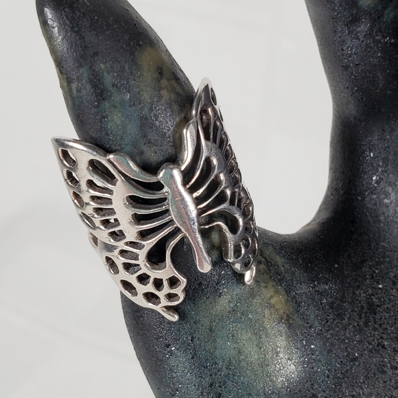 Sterling Silver Butterfly Ring - Picture 1 of 3
